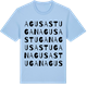 Blue Soul t-shirt med Agusastugan ordlek t-shirt