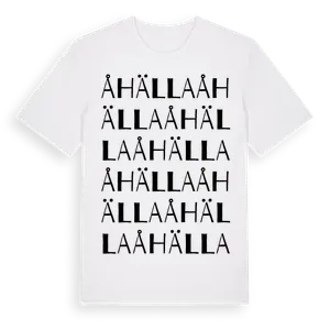 Åhälla ordlek t-shirt – ekologisk bomull t-shirt från Pinshirt