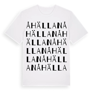 Åhällan ordlek t-shirt – ekologisk bomull t-shirt från Pinshirt