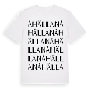 Åhällan ordlek t-shirt – ekologisk bomull t-shirt från Pinshirt