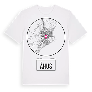 Åhus t-shirt – ekologisk bomull t-shirt från Pinshirt