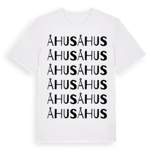 Åhus ordlek t-shirt – ekologisk bomull t-shirt från Pinshirt