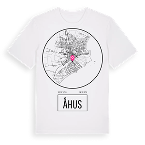 Åhus t-shirt – ekologisk bomull t-shirt från Pinshirt