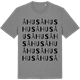 Mid Heather Gray t-shirt med Åhus ordlek t-shirt