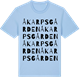 Blue Soul t-shirt med Åkarpsgården ordlek t-shirt