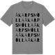 Mid Heather Gray t-shirt med Åkarpsmölla ordlek t-shirt