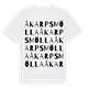 Åkarpsmölla ordlek t-shirt