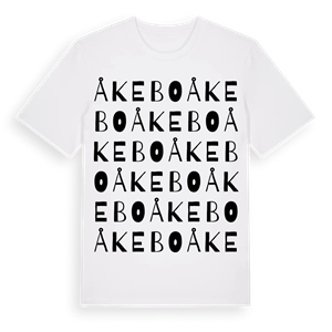 Åkebo ordlek t-shirt – ekologisk bomull t-shirt från Pinshirt