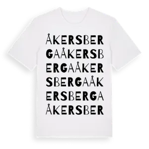 Åkersberga ordlek t-shirt – ekologisk bomull t-shirt från Pinshirt