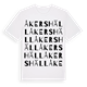 Åkershäll ordlek t-shirt
