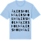 Blue Soul t-shirt med Åkersholm ordlek t-shirt
