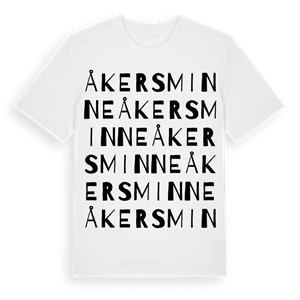 Åkersminne ordlek t-shirt – ekologisk bomull t-shirt från Pinshirt