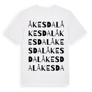 Åkesdal ordlek t-shirt – ekologisk bomull t-shirt från Pinshirt