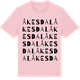Pink Cotton t-shirt med Åkesdal ordlek t-shirt