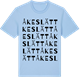 Blue Soul t-shirt med Åkeslätt ordlek t-shirt