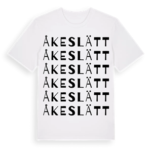 Åkeslätt ordlek t-shirt – ekologisk bomull t-shirt från Pinshirt