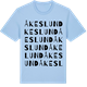 Blue Soul t-shirt med Åkeslund ordlek t-shirt