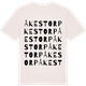 Vintage White t-shirt med Åkestorp ordlek t-shirt