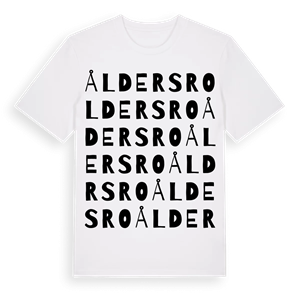 Åldersro ordlek t-shirt – ekologisk bomull t-shirt från Pinshirt