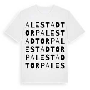 Alestadtorp ordlek t-shirt – ekologisk bomull t-shirt från Pinshirt