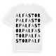Alfastorp ordlek t-shirt
