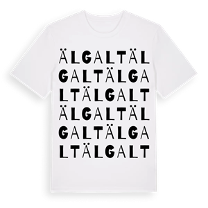 Älgalt ordlek t-shirt – ekologisk bomull t-shirt från Pinshirt
