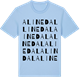 Blue Soul t-shirt med Alinedal ordlek t-shirt