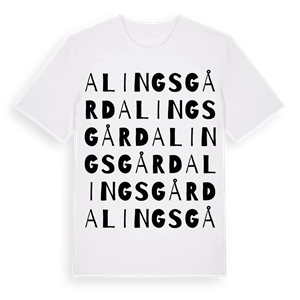 Alingsgård ordlek t-shirt – ekologisk bomull t-shirt från Pinshirt