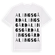 Alingsgård ordlek t-shirt