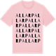 Pink Cotton t-shirt med Allarp ordlek t-shirt
