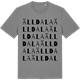 Mid Heather Gray t-shirt med Älldala ordlek t-shirt