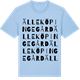Blue Soul t-shirt med Älleköpingegård ordlek t-shirt