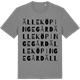 Mid Heather Gray t-shirt med Älleköpingegård ordlek t-shirt