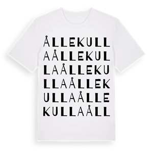 Ållekulla ordlek t-shirt – ekologisk bomull t-shirt från Pinshirt