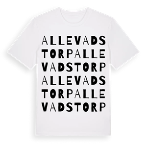 Allevadstorp ordlek t-shirt – ekologisk bomull t-shirt från Pinshirt