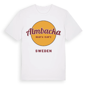 Almbacka cirkel t-shirt – ekologisk bomull t-shirt från Pinshirt