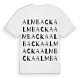 Almbacka ordlek t-shirt