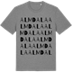 Mid Heather Gray t-shirt med Almdala ordlek t-shirt