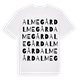Almegård ordlek t-shirt
