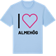 Blue Soul t-shirt med Jag älskar Almehög t-shirt stort tryck