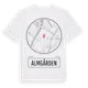 White t-shirt med Almgården t-shirt