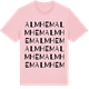 Pink Cotton t-shirt med Almhem ordlek t-shirt