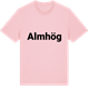 Pink Cotton t-shirt med Almhög fetstil t-shirt