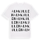 White t-shirt med Almkullen ordlek t-shirt