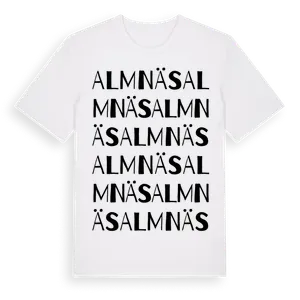 Almnäs ordlek t-shirt – ekologisk bomull t-shirt från Pinshirt