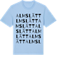 Blue Soul t-shirt med Almslätt ordlek t-shirt