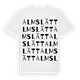 White t-shirt med Almslätt ordlek t-shirt