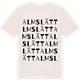 Vintage White t-shirt med Almslätt ordlek t-shirt
