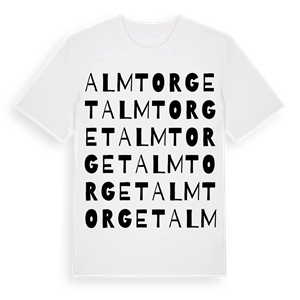 Almtorget ordlek t-shirt – ekologisk bomull t-shirt från Pinshirt