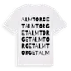 White t-shirt med Almtorget ordlek t-shirt